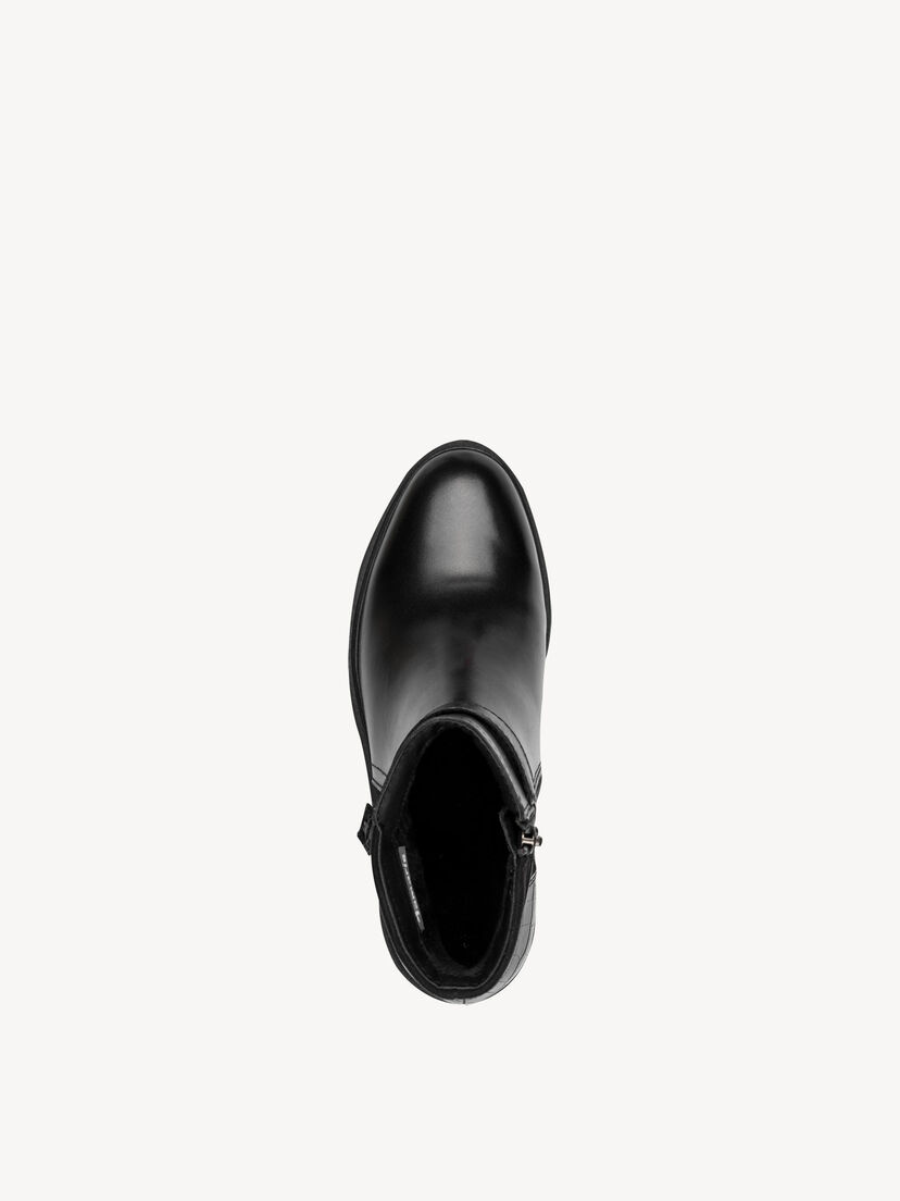 Enkellaarsje - zwart, BLACK, hi-res
