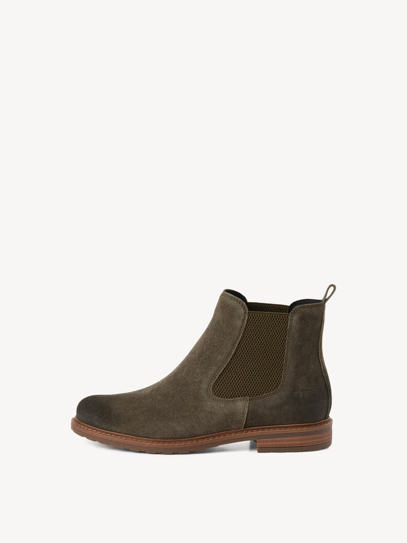 Leather Chelsea boot - khaki, OLIVE SUEDE, hi-res