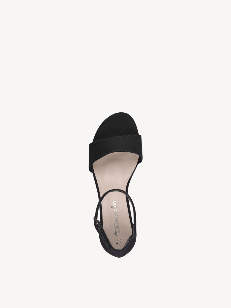 Heeled sandal, BLACK, hi-res