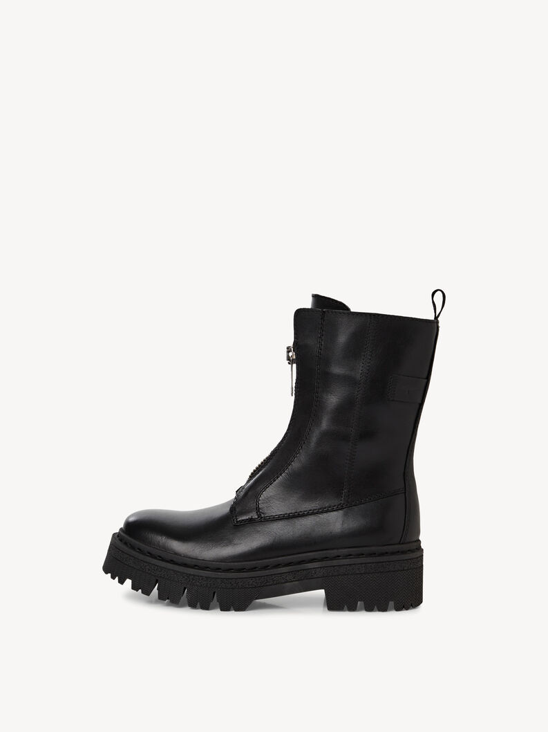 Ankelboots - svart, BLACK LEATHER, hi-res