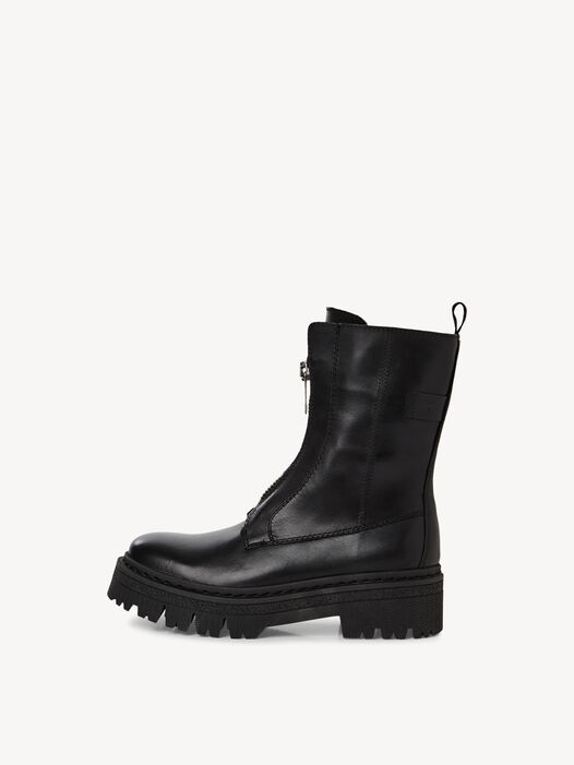 Enkellaarsje, BLACK LEATHER, hi-res