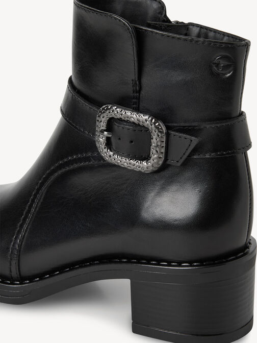 Stiefelette, BLACK LEATHER, hi-res