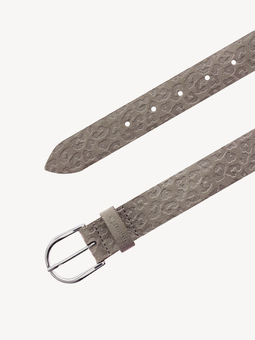 Leren riem, Taupe, hi-res