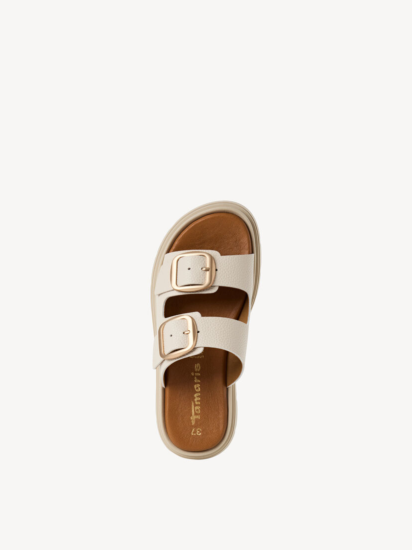 Leren Slipper - beige, IVORY LEATHER, hi-res