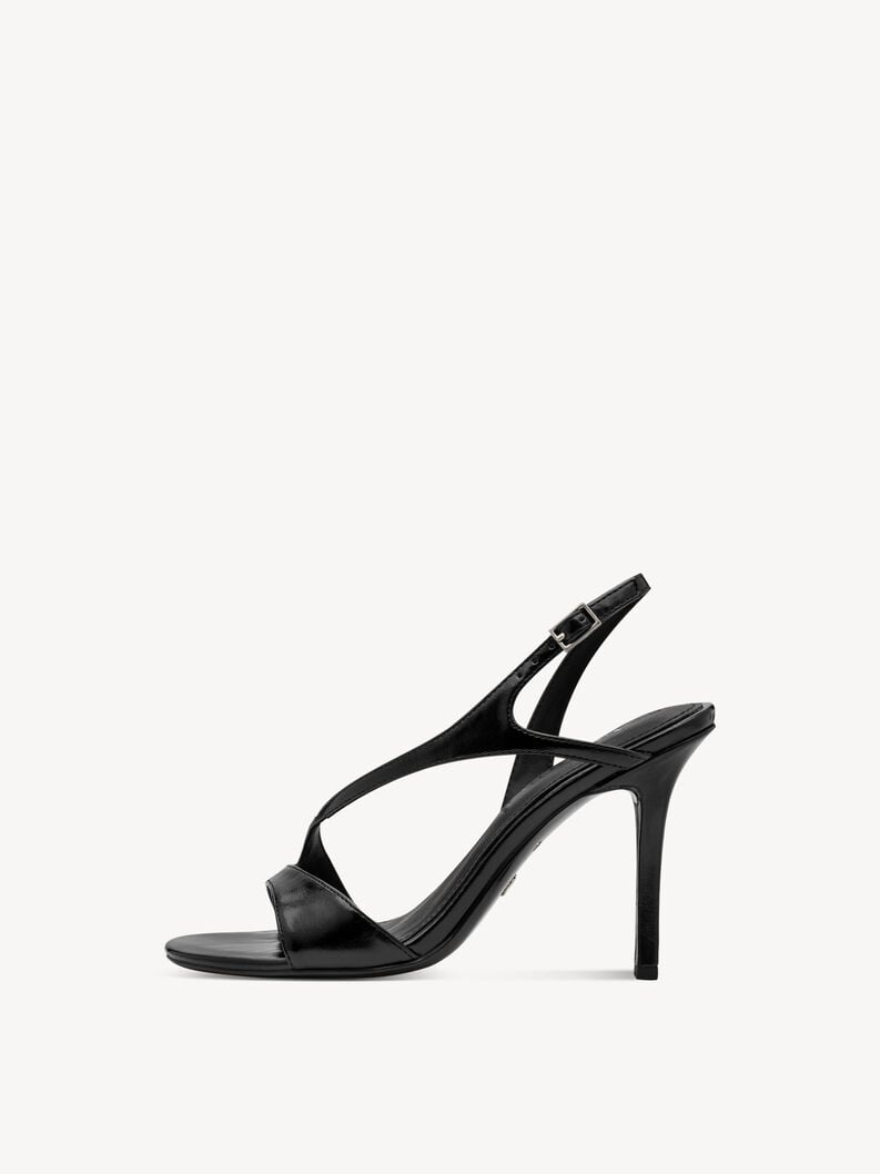 Heeled sandal - black, BLACK, hi-res