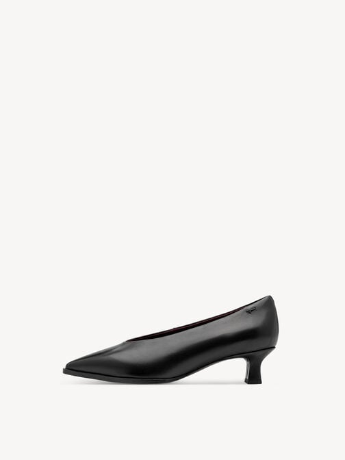 Escarpin, BLACK LEATHER, hi-res