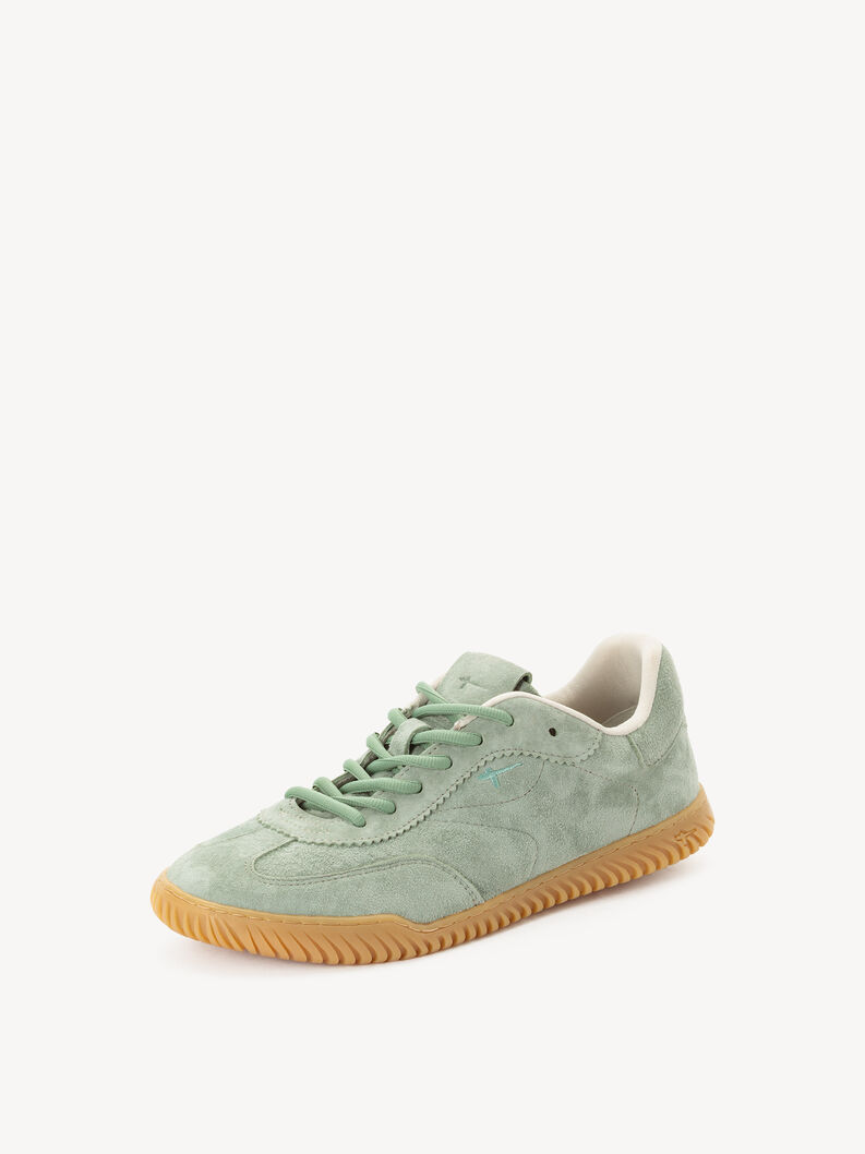 Basket en cuir - vert, SAGE, hi-res