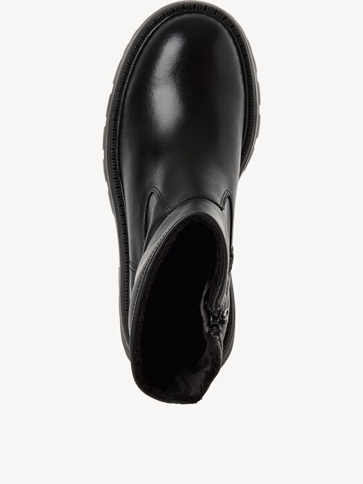 Enkellaarsje, BLACK LEATHER, hi-res