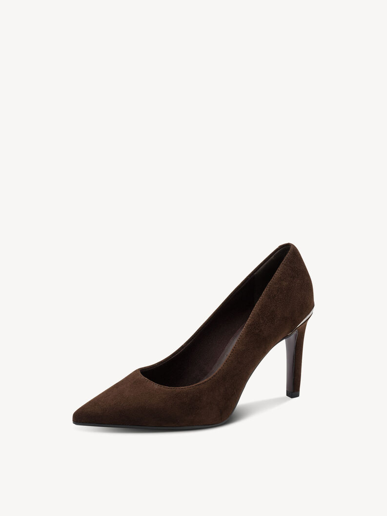 Escarpin en cuir - marron, MOCCA SUEDE, hi-res