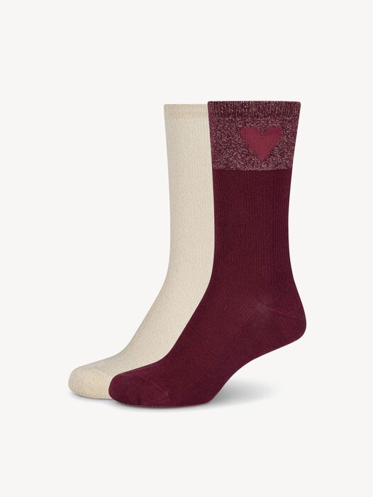 Sokken 2-pack, windsor wine, hi-res