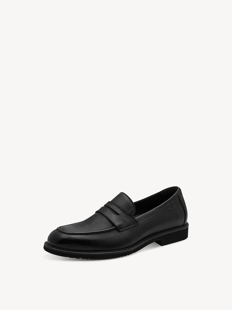 Kožen&eacute; nazouvac&iacute; boty - čern&aacute;, BLACK LEATHER, hi-res