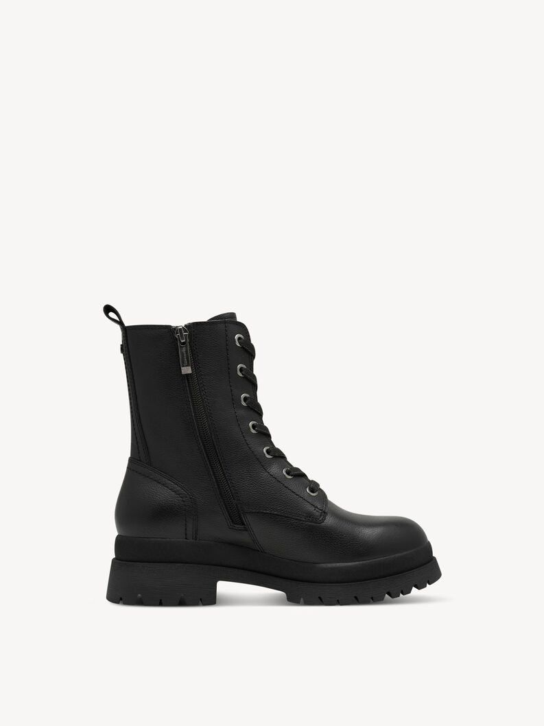 Ankelboots - svart, BLACK LEATHER, hi-res