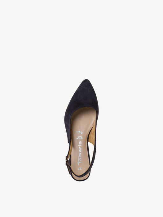 Slingpumps, NAVY, hi-res