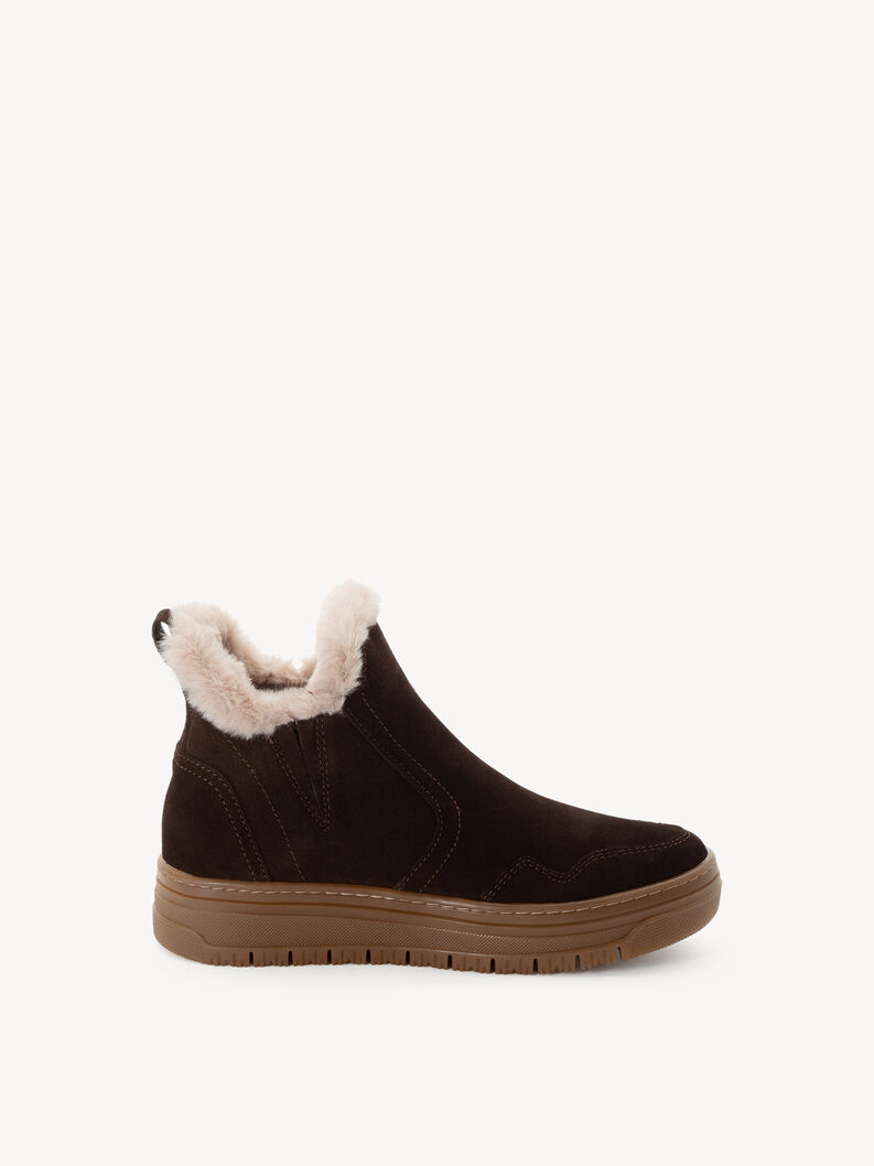 Lederstiefelette - braun Warmfutter, MOCCA, hi-res
