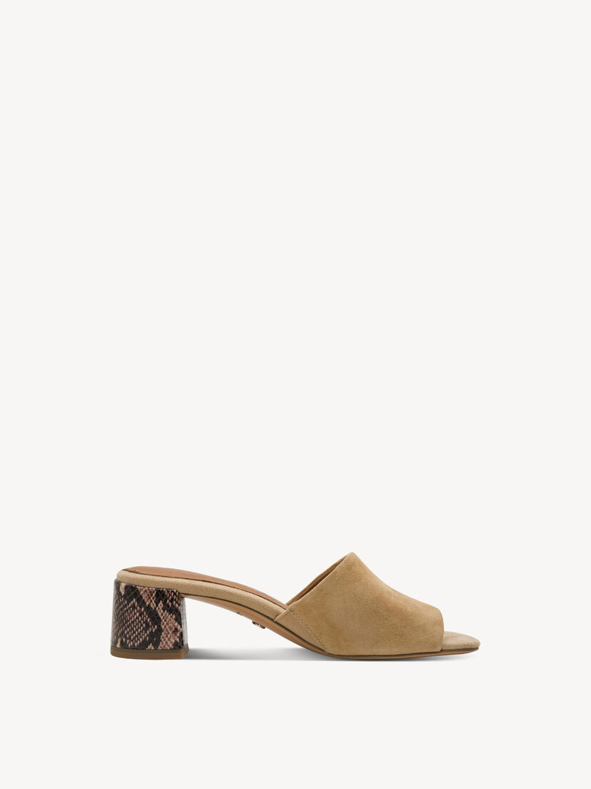 Leren Slipper - beige, TAN COMB, hi-res