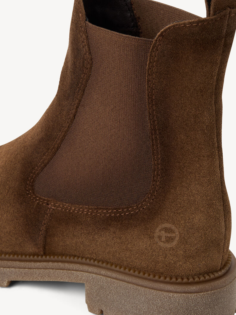 Bottine Chelsea en cuir - marron, BROWN, hi-res