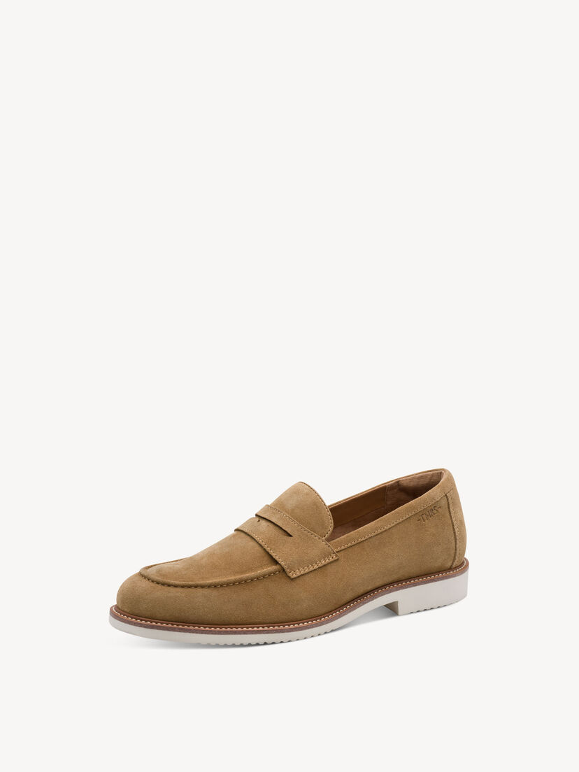 Leren Instappers - bruin, TAN, hi-res
