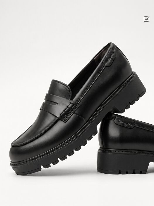 Instappers, BLACK LEATHER, hi-res