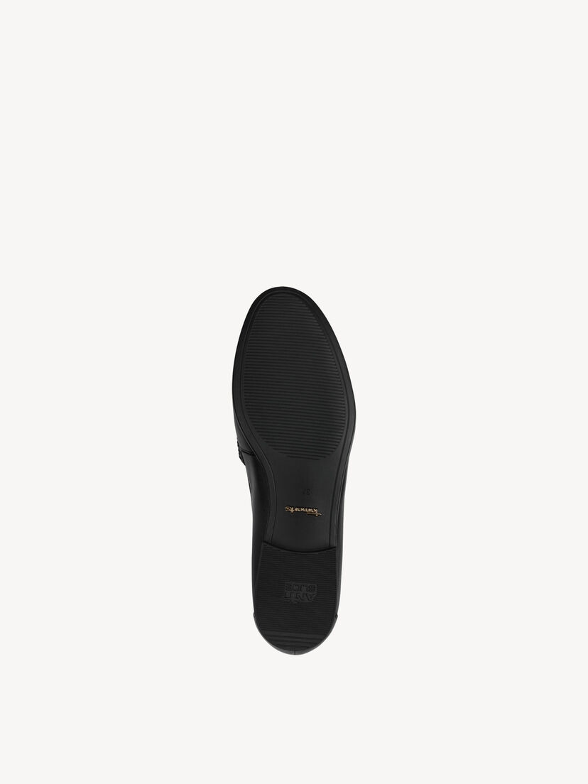 Leren Instappers - zwart, BLACK LEATHER, hi-res