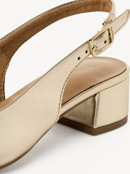 escarpin, LIGHT GOLD MET, hi-res
