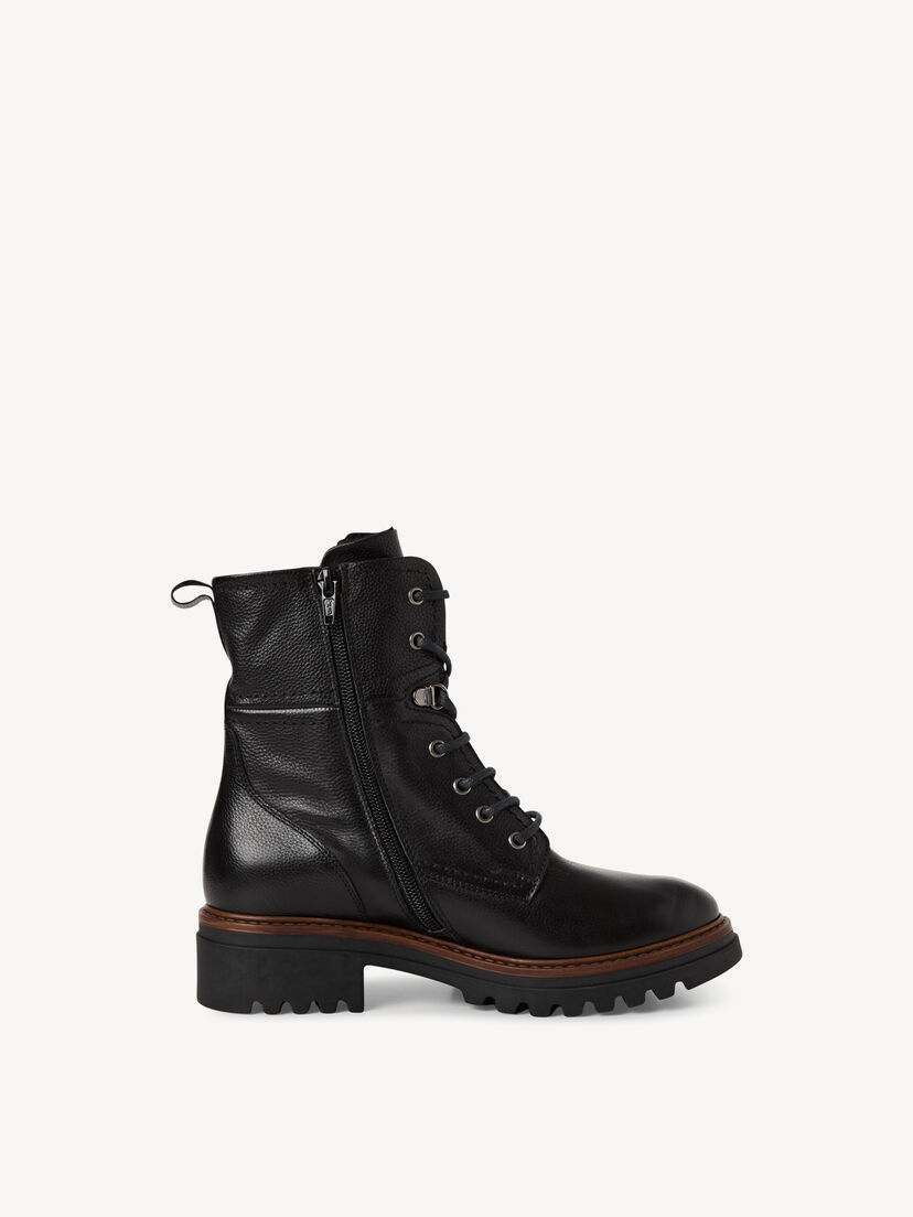 Enkellaarsje, BLACK LEATHER, hi-res