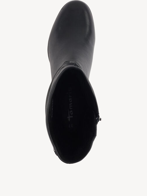 Stivaletti, BLACK LEATHER, hi-res