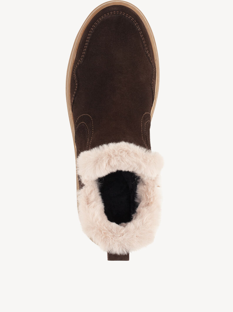 Lederstiefelette - braun Warmfutter, MOCCA, hi-res