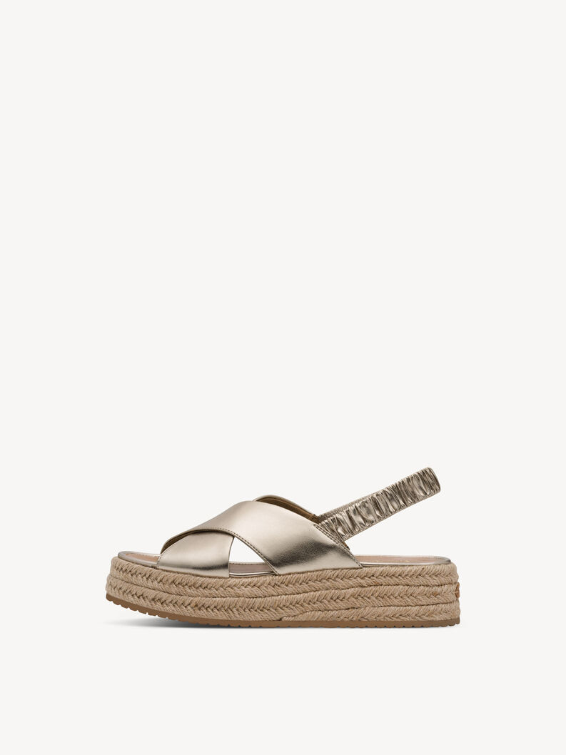 Sandalette - metallic, LIGHT GOLD, hi-res