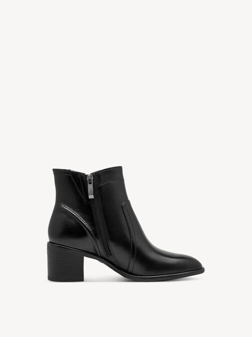 Bottine, BLACK LEATHER, hi-res