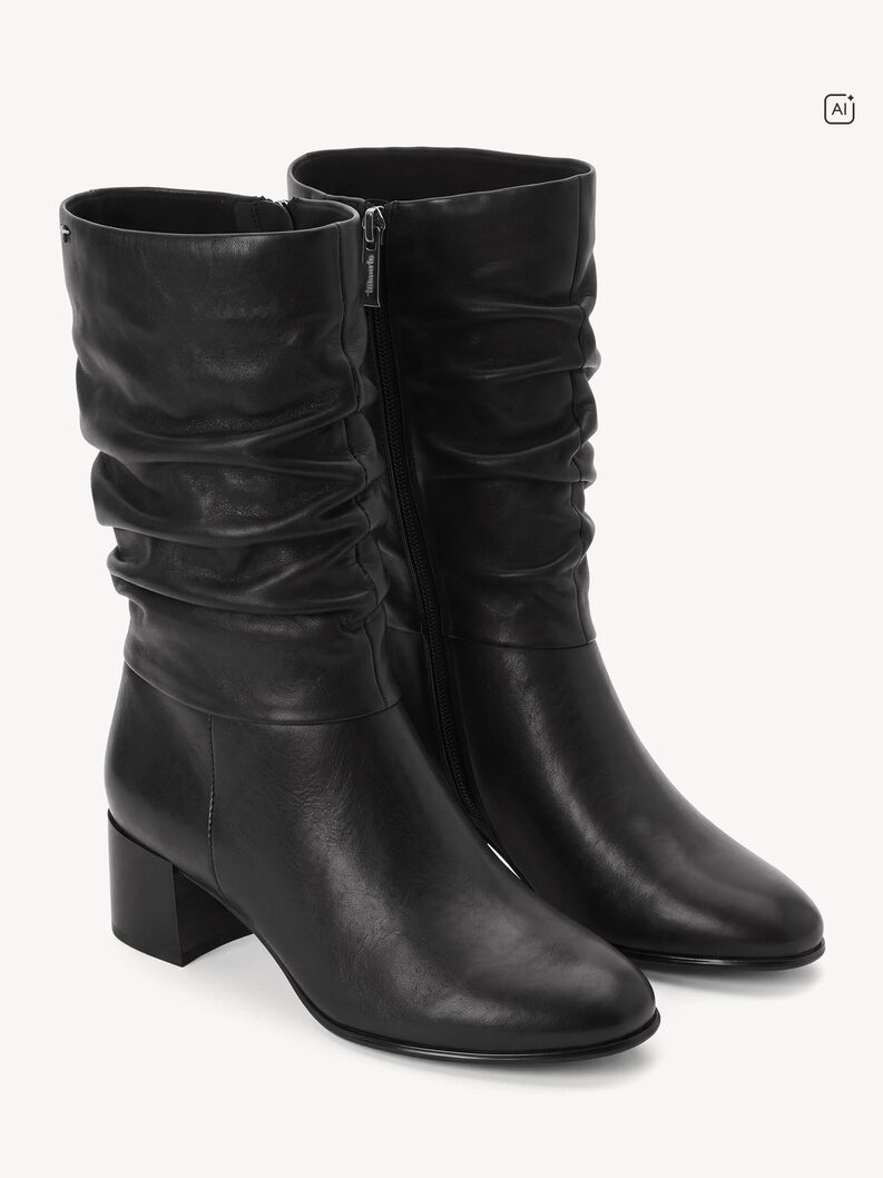 Stivaletti - nero, BLACK LEATHER, hi-res