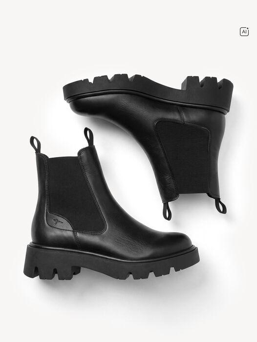 Chelseaboot, BLACK LEATHER, hi-res