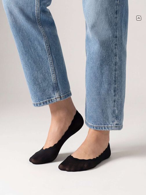 Chaussettes, lot de 2, noir, hi-res