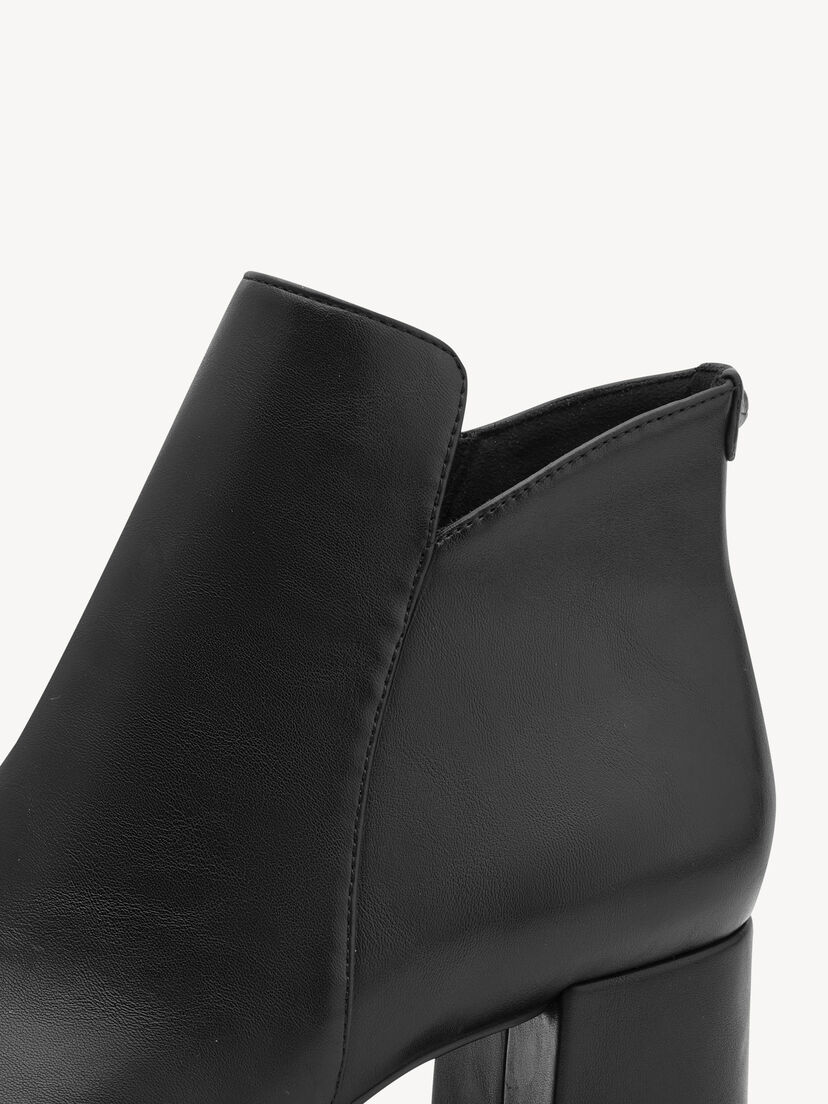 Enkellaarsje - zwart, BLACK, hi-res