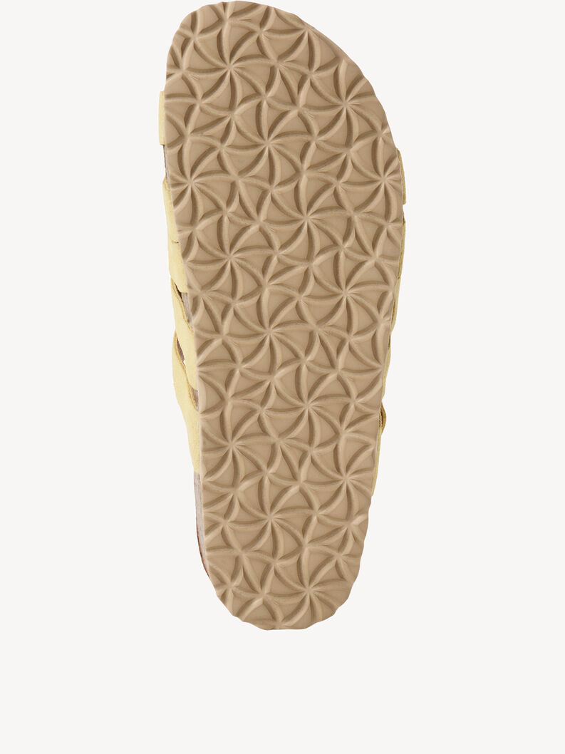 Leather Mule - yellow, SOFT LEMON, hi-res