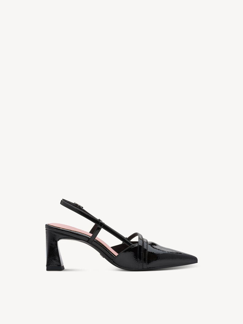 Slingpumps - zwart, BLACK, hi-res