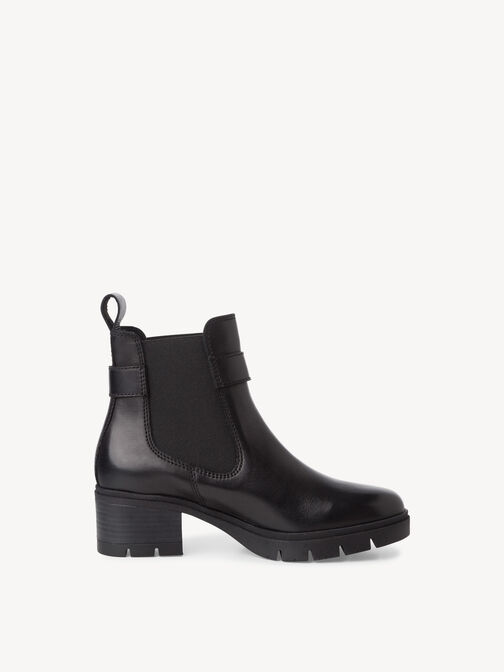 Chelsea boot, BLACK LEATHER, hi-res