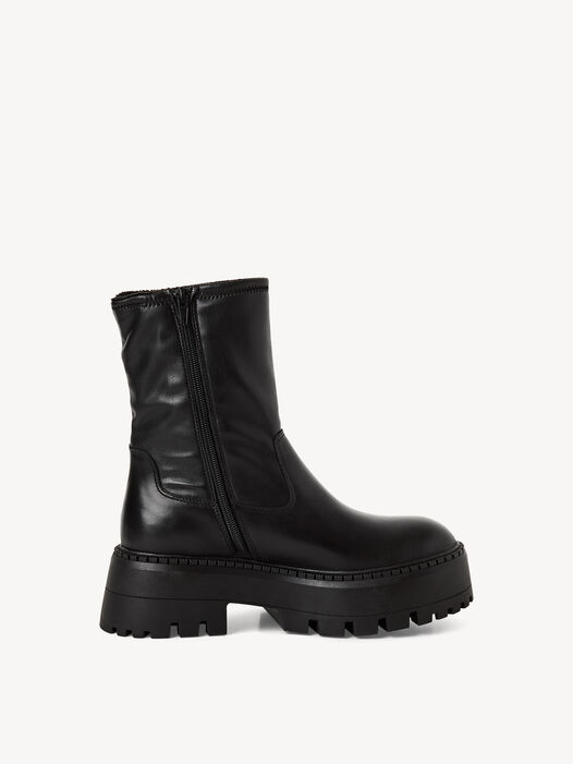 Enkellaarsje, BLACK LEATHER, hi-res