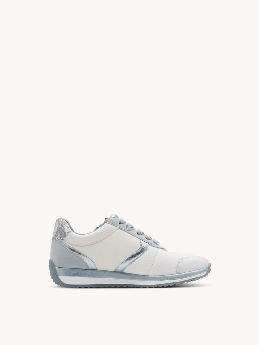 Sneaker - wit, WHITE/BLUE, hi-res