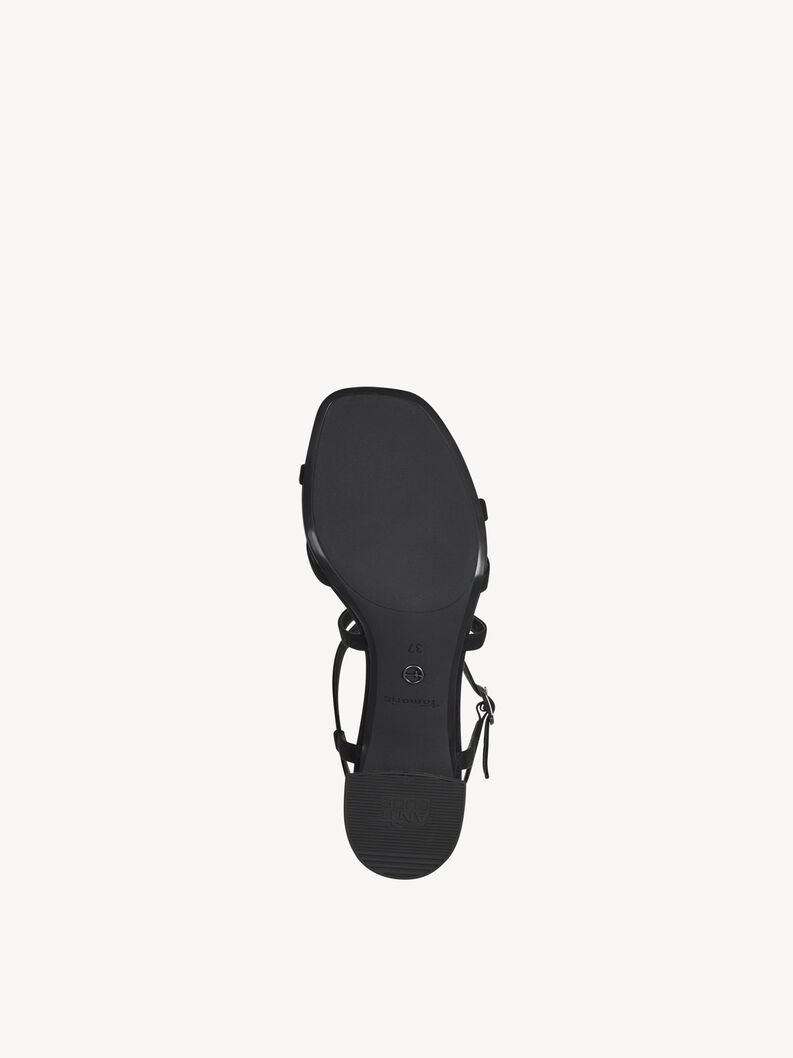Sandale &agrave; talon - noir, BLACK, hi-res