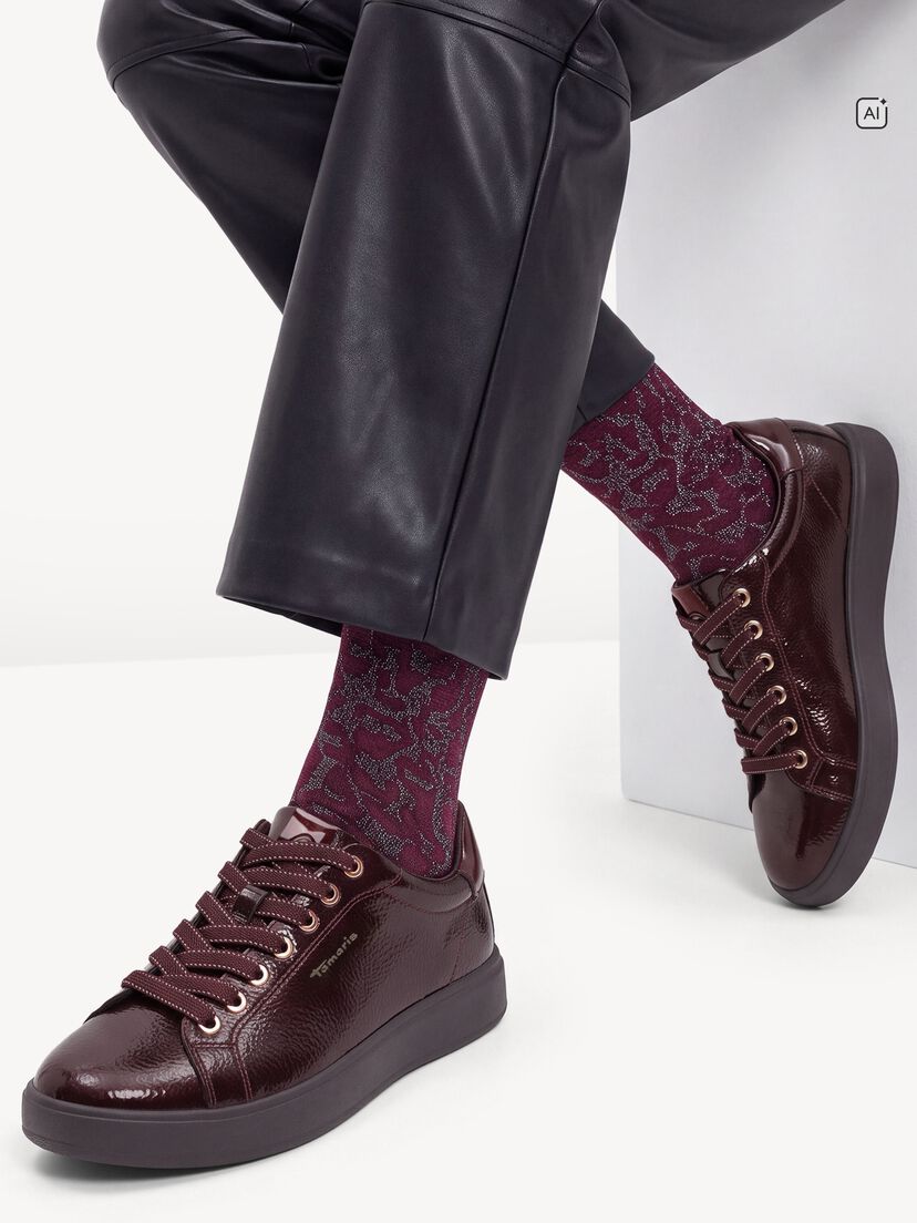 Sneaker - rood, BURGUNDY PAT., hi-res