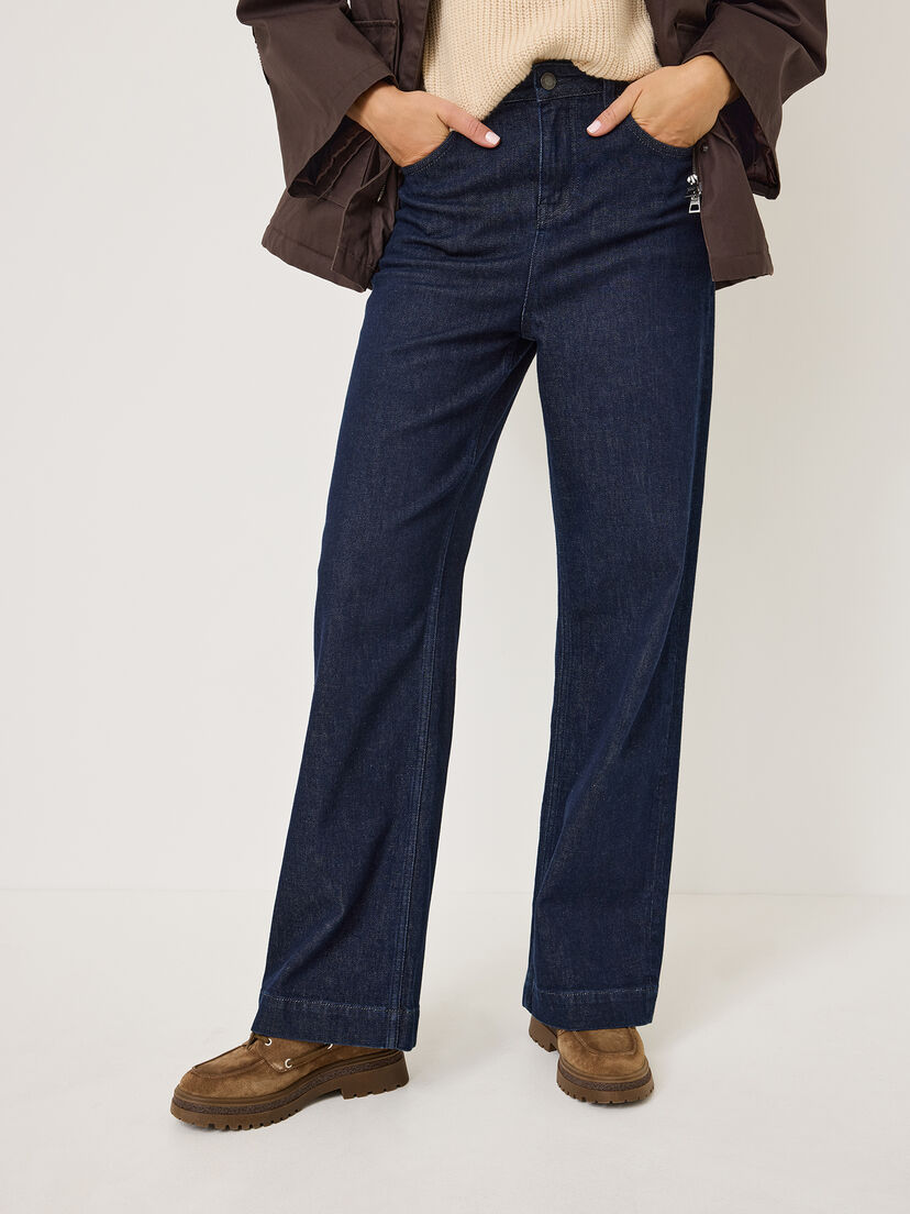 Jeans - blauw, Dark Blue Denim, hi-res