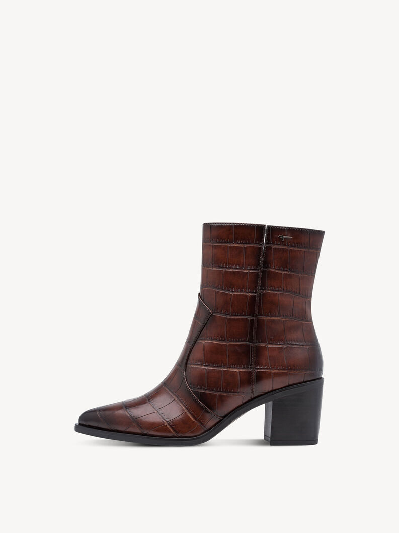 Bootie - brown, MUSCAT CROCO, hi-res