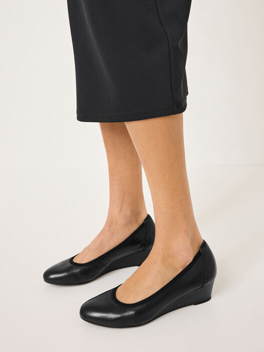 Sleehakpumps, BLACK LEATHER, hi-res