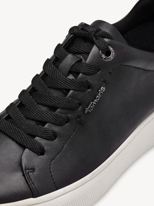 Sneaker, BLACK LEATHER, hi-res