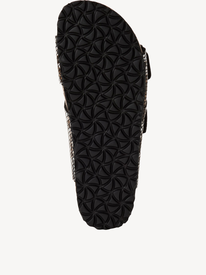 Slipper - zwart, BLACK/SNAKE, hi-res