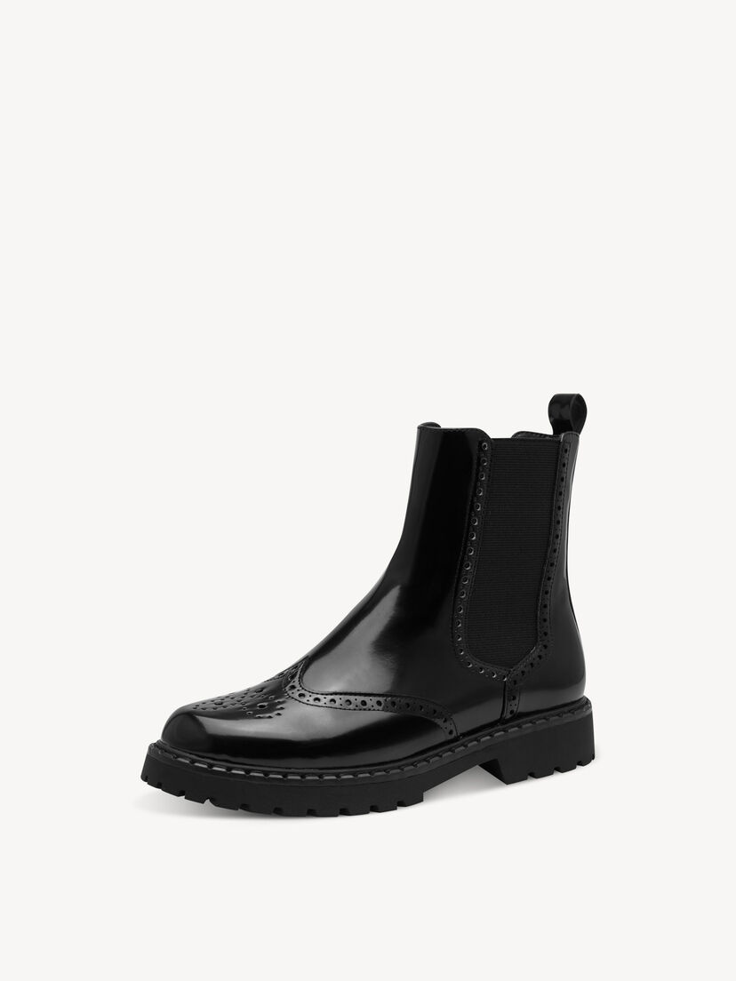 Chelseaboot - zwart, BLACK, hi-res