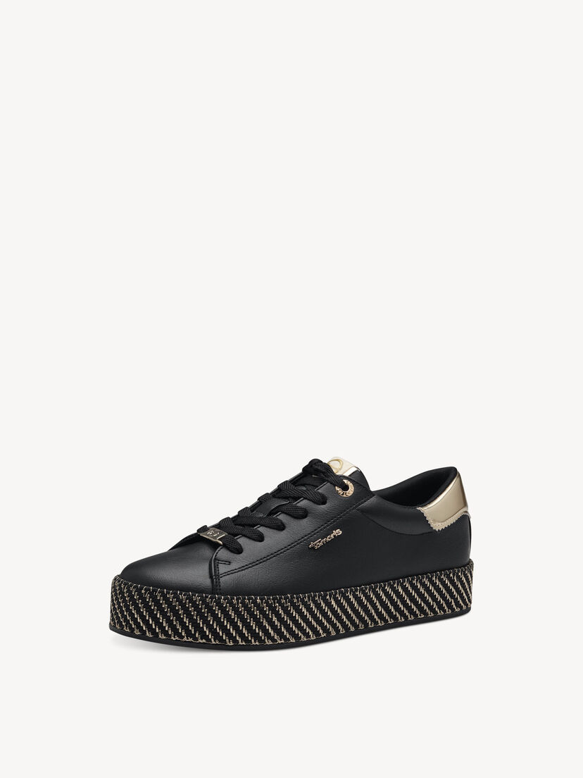 Sneaker - zwart, BLACK/GOLD, hi-res