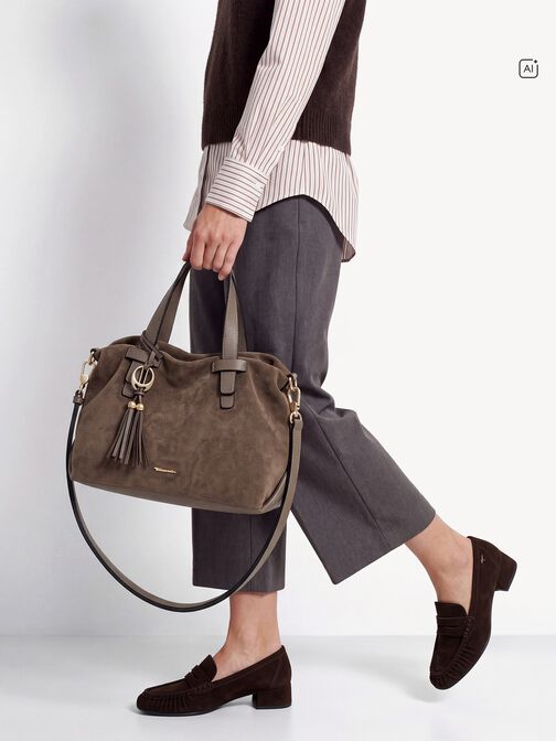 Shopper, taupe, hi-res
