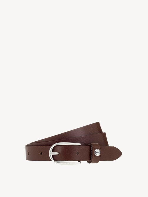Leather belt, cognac, hi-res