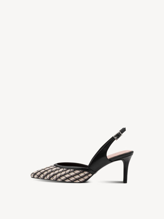 Slingpumps, BLACK COMB, hi-res